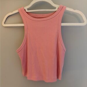Women’s Pink High Neck Tank Top